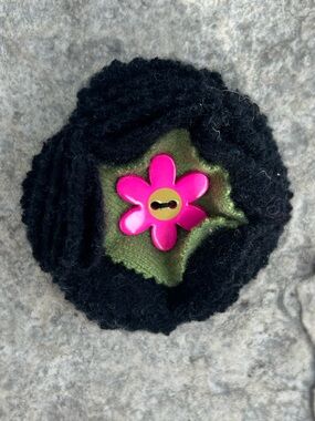 Vintage Cashmere Floral Brooch